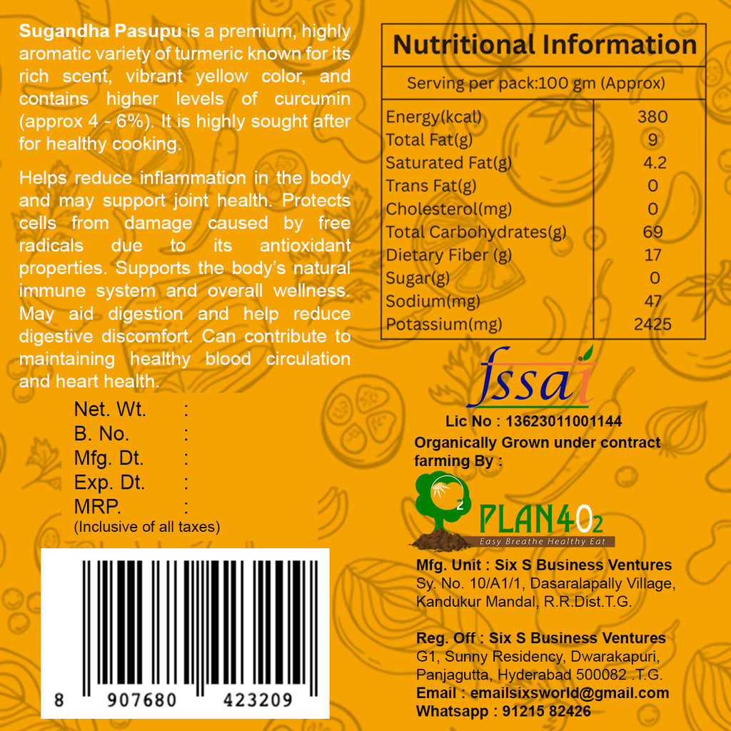 Sugandha Pasupu 100gms Jar